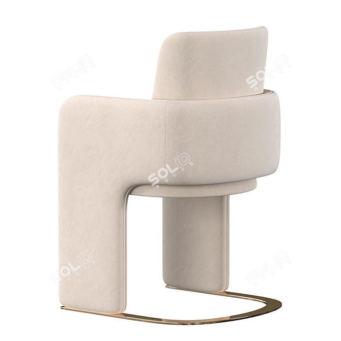 Modern ODISSEIA Chair: Sleek & Stylish 3D model image 4