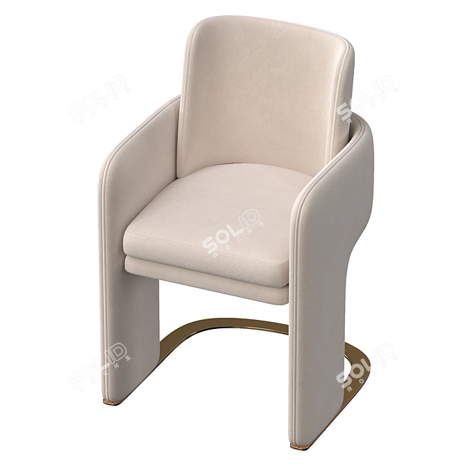 Modern ODISSEIA Chair: Sleek & Stylish 3D model image 5