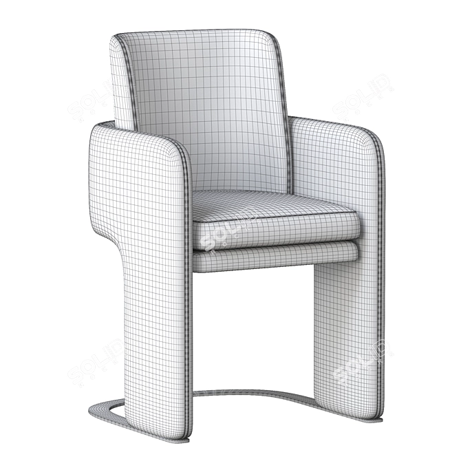 Modern ODISSEIA Chair: Sleek & Stylish 3D model image 6