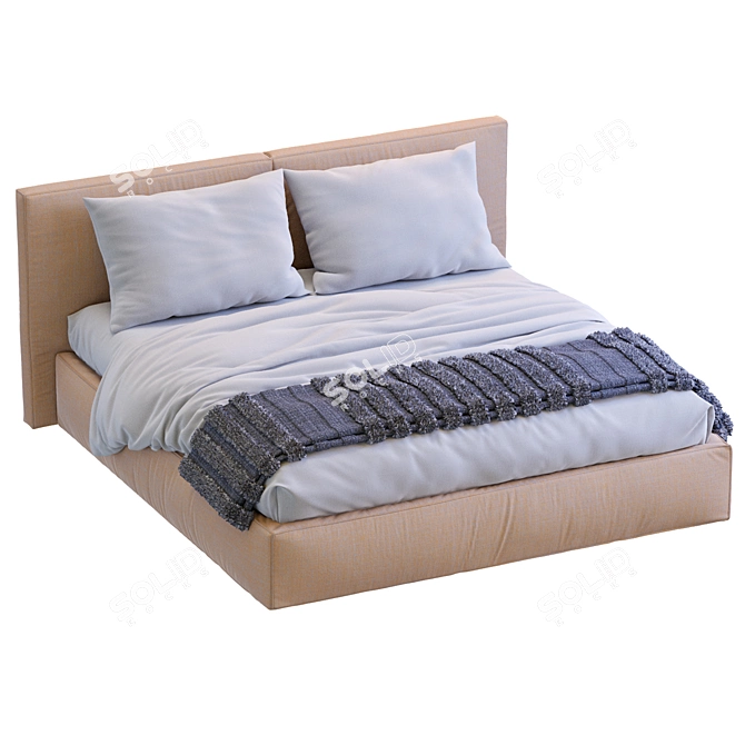 Sleek Flexteam Bed MILLER 2013 3D model image 4