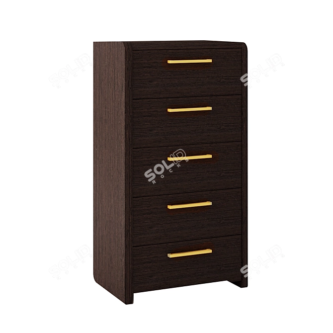 ADEL Gradation Chest of Drawers 3D model image 3