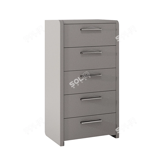 ADEL Gradation Chest of Drawers 3D model image 5