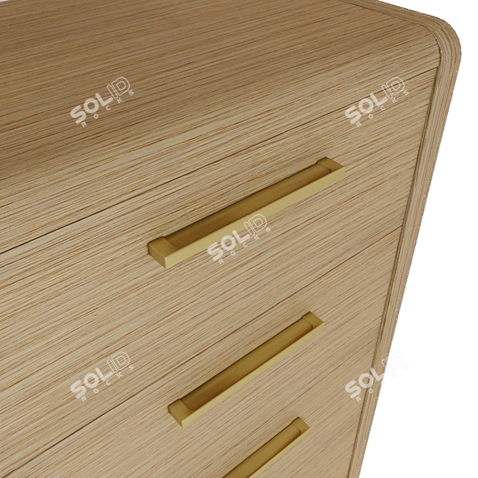 ADEL Gradation Chest of Drawers 3D model image 6