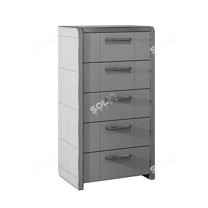 ADEL Gradation Chest of Drawers 3D model image 7