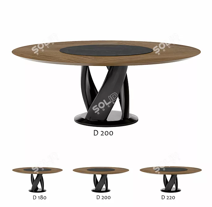 Virtuos D2: Stylish Round Table 3D model image 1