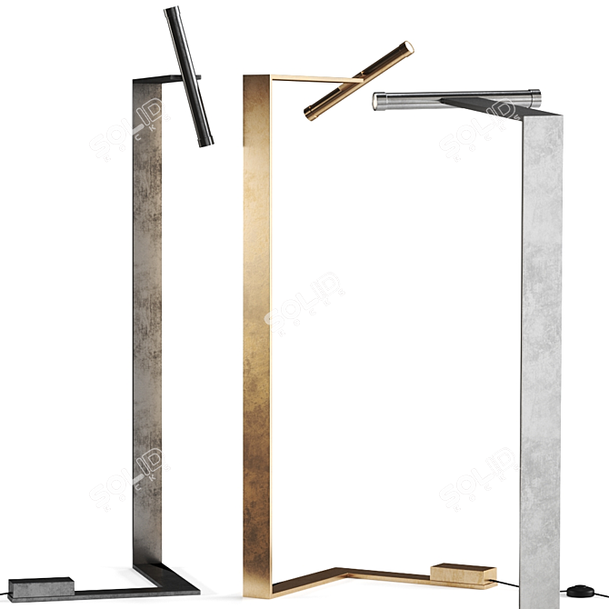 Minimalist Floor Lamp - Flat by Henge 3D model image 1