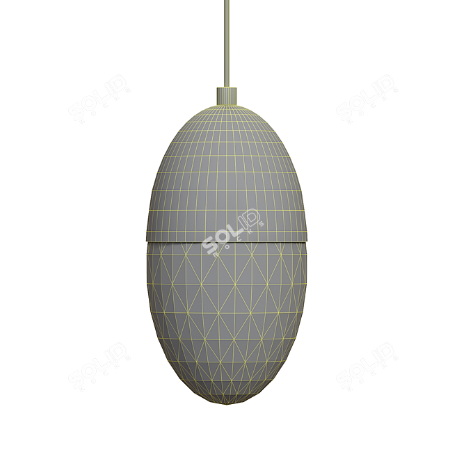 Grape Glass Pendant Lamp 3D model image 4