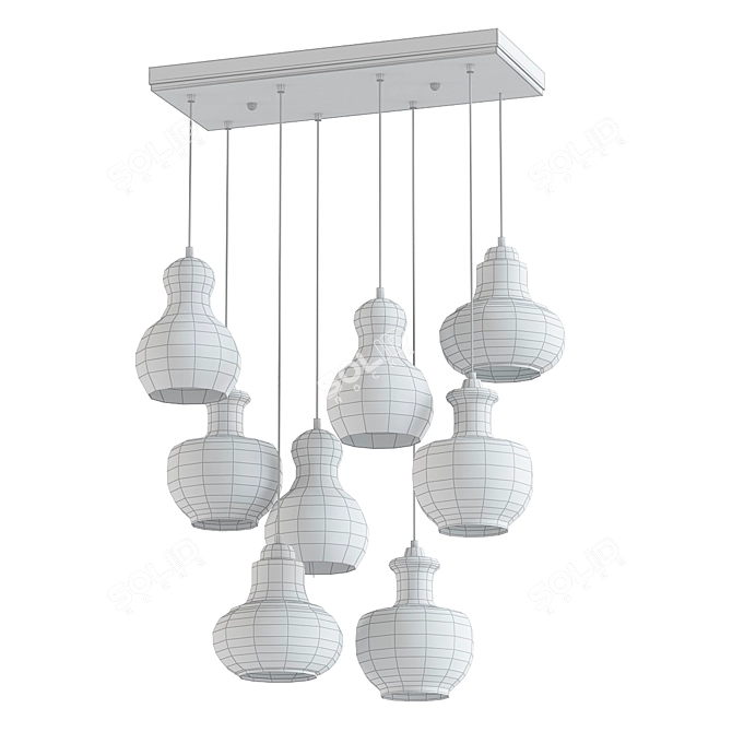 Beveen 18: Sleek Pendant Lamp 3D model image 2