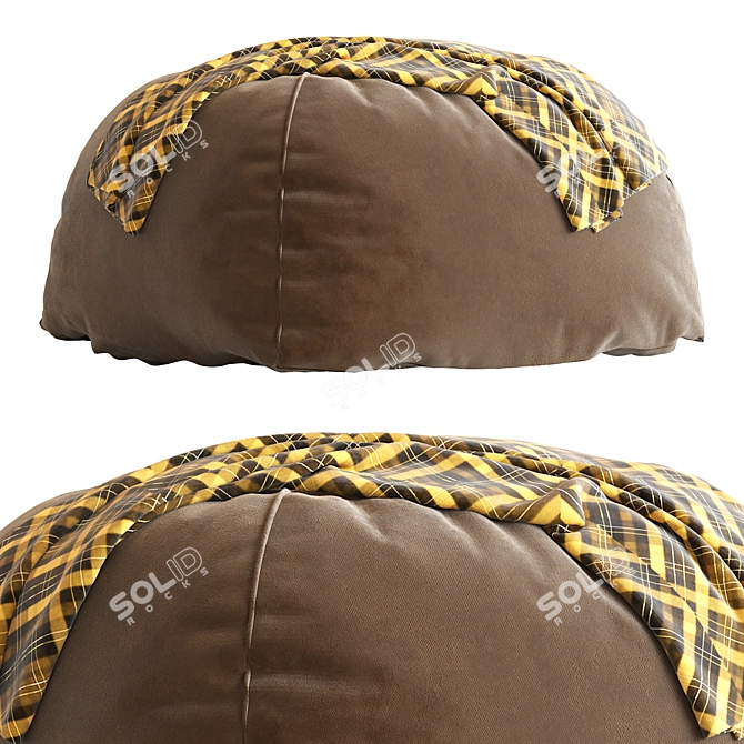 Urban Sack Pouf 3D model image 3