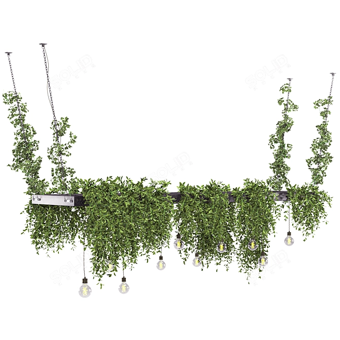 Modern Hanging Plant Stand 3D model image 5