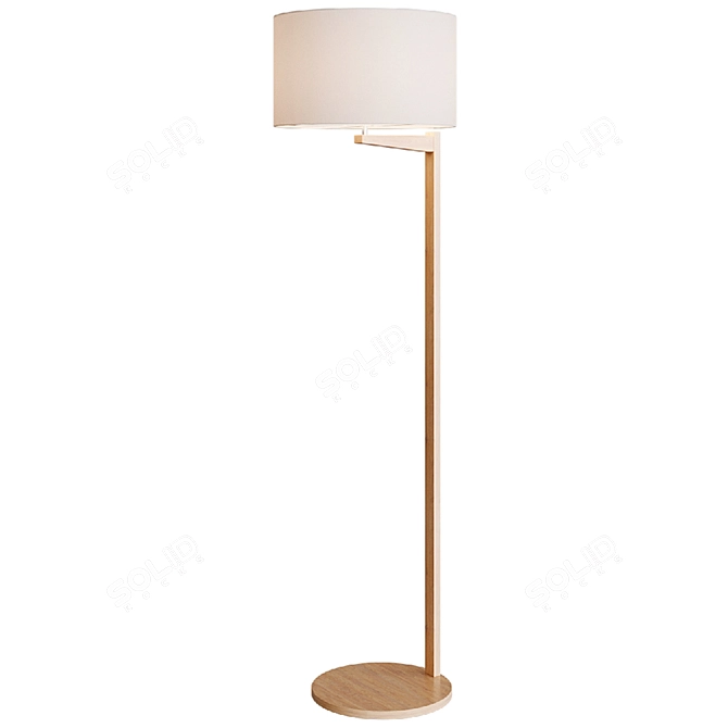 Selene Floor Lamp: Elegant and Functional 3D model image 1