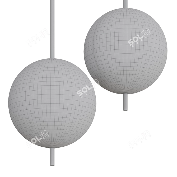 Vibrant Kandinsky Pendant Light 3D model image 3