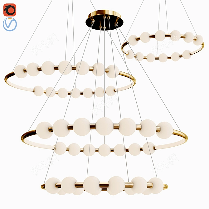 Contemporary Access CH Pendant Light 3D model image 1