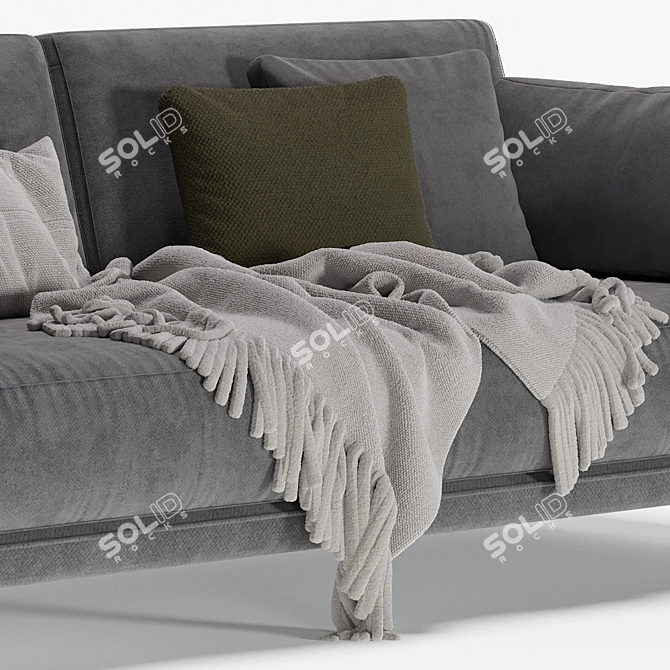 Elegant DItre Italia Krisby Sofa 3D model image 2