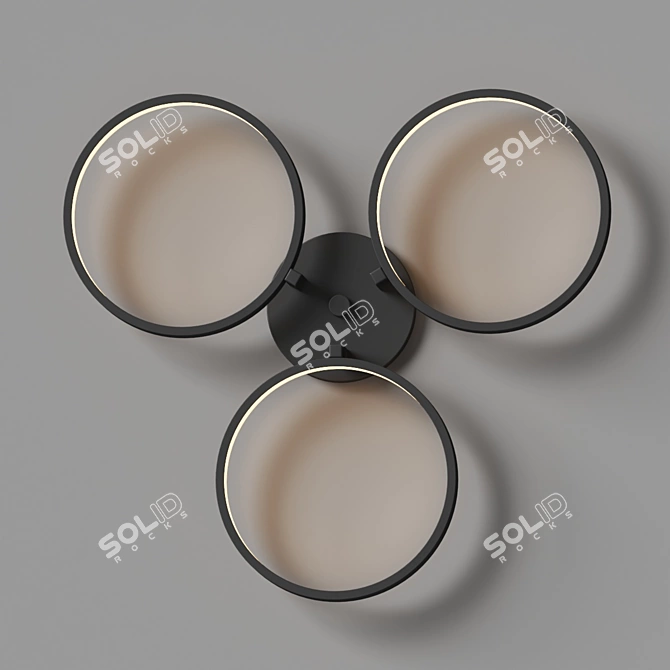 Modern LED Ceiling Wall Light 3D model image 2
