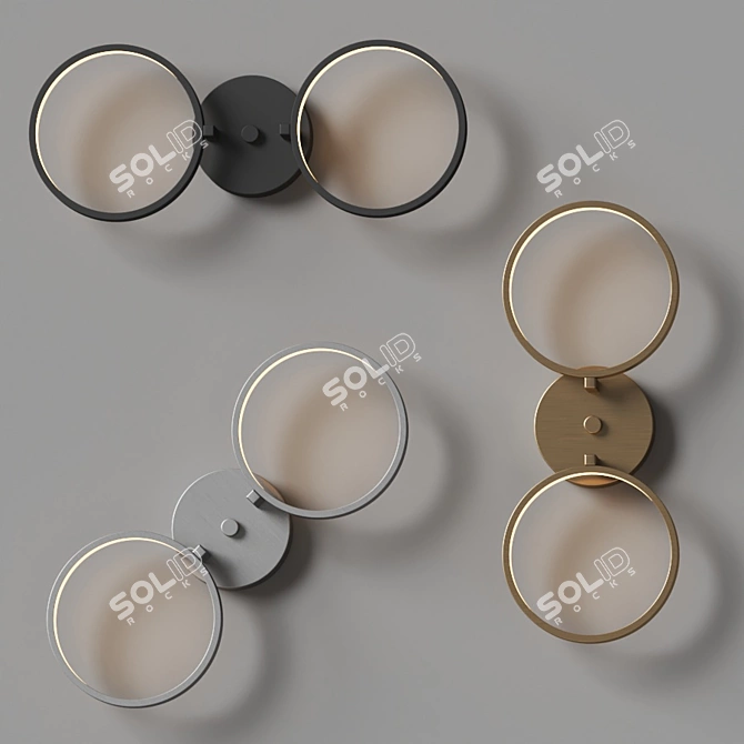 Modern LED Ceiling Wall Light 3D model image 3