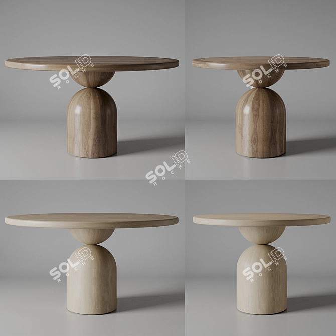 Sleek Bell Table by The WoodRoom 3D model image 2