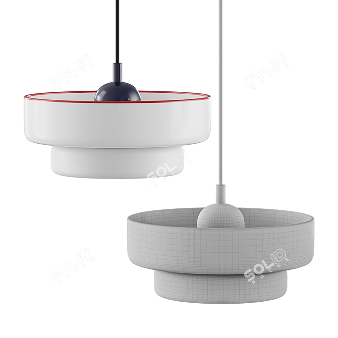 Reversed Glow Pendant | Hanging Lamp 3D model image 3