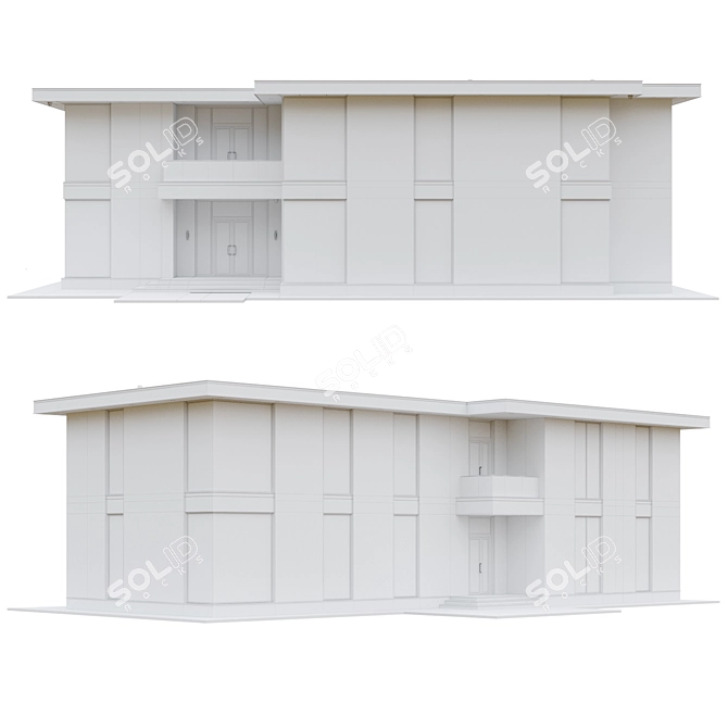 Modern Modular Buildings 001 3D model image 5