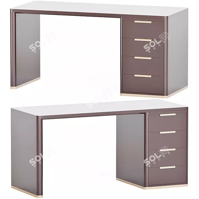 Modern Office Furniture Set 3D model image 7