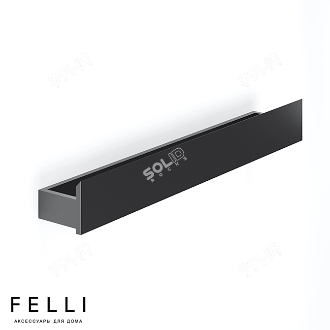 FELLI ELES "OM" - Stylish Solid Surface Shelf 3D model image 2