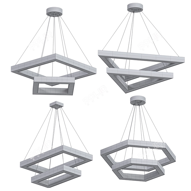 Product title: Modern Hanging Lamp Collection 3D model image 3