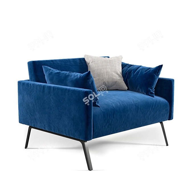 Leo Sofa: Stylish and Comfortable Seating 3D model image 6