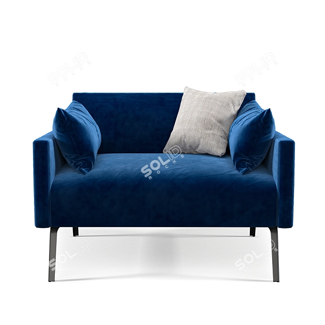 Leo Sofa: Stylish and Comfortable Seating 3D model image 1