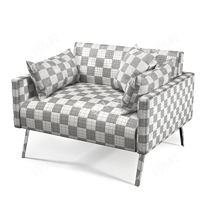 Leo Sofa: Stylish and Comfortable Seating 3D model image 2