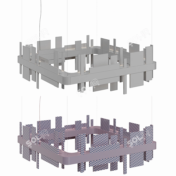 Masiero Honice S80 Tech Pendant Light 3D model image 3