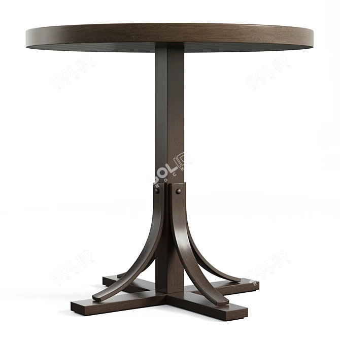 Farmhouse-Industrial Counter Height Dining Table 3D model image 4