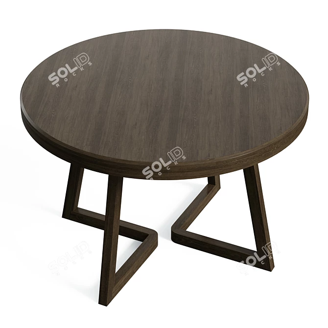 Coastal Farmhouse Enzo Dining Table 3D model image 2