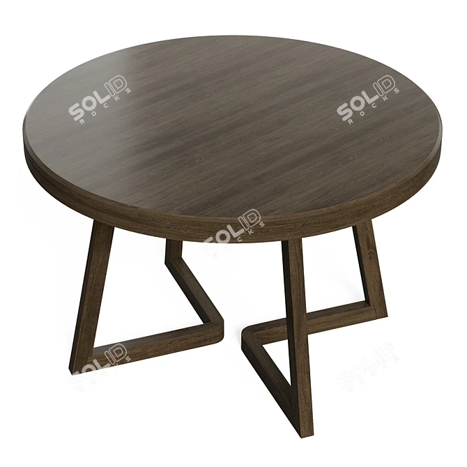 Coastal Farmhouse Enzo Dining Table 3D model image 5