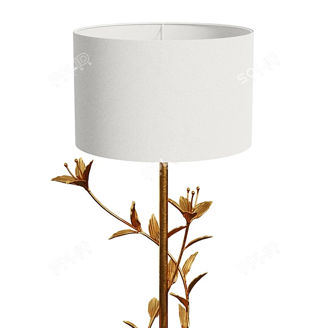 Gilded Beauty Floor Lamp 3D model image 3