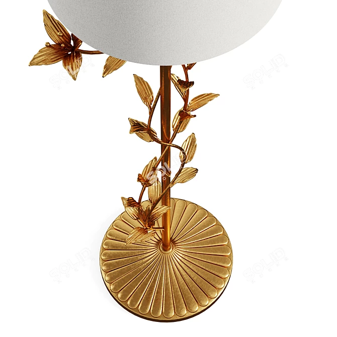 Gilded Beauty Floor Lamp 3D model image 4