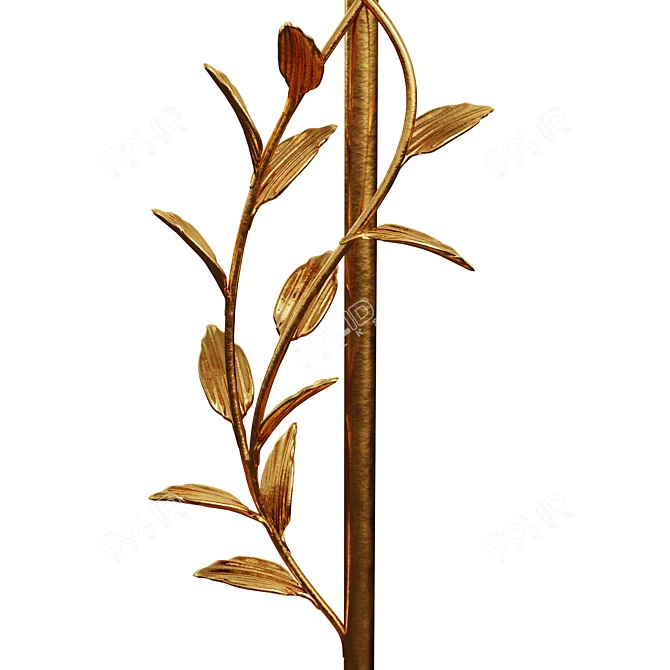 Gilded Beauty Floor Lamp 3D model image 5