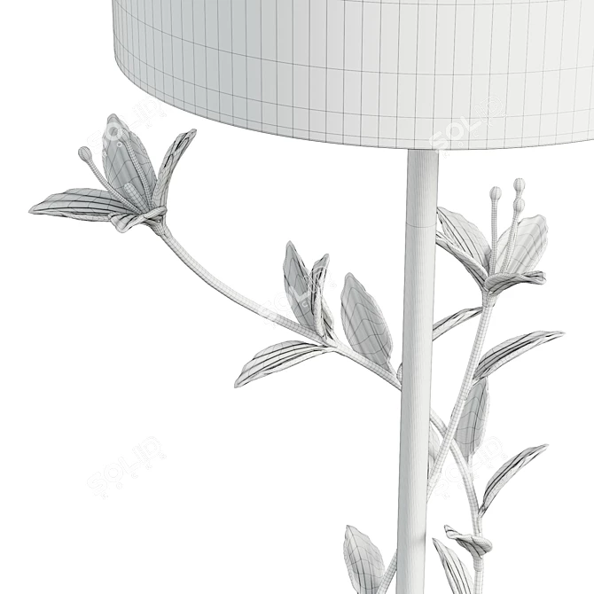 Gilded Beauty Floor Lamp 3D model image 6