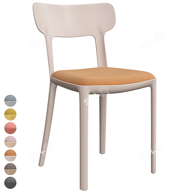 Modern Canova Chair: Contemporary Comfort by Infiniti 3D model image 1