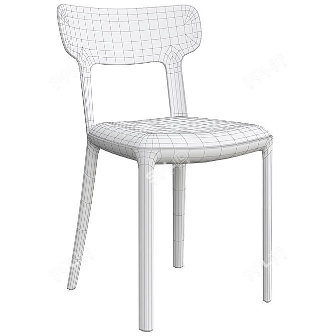 Modern Canova Chair: Contemporary Comfort by Infiniti 3D model image 7