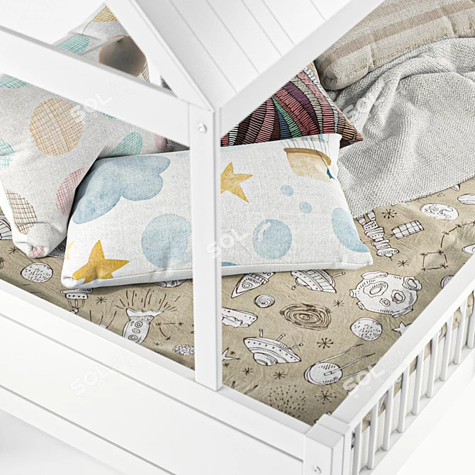 Coastal Dreams Kids Double Bed 3D model image 2