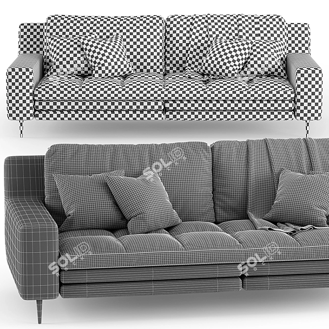 PIERRE Duvivier Canapes Sofa 3D model image 5