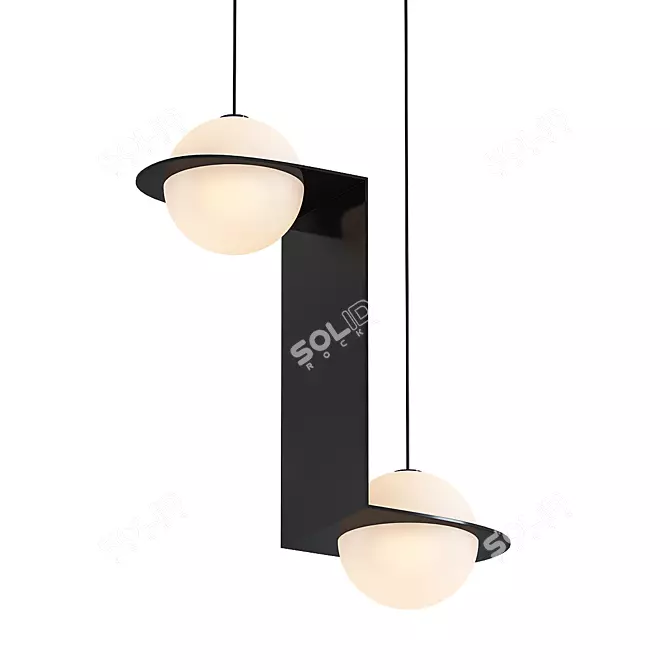 Sleek and Modern Laurent 05 Pendant 3D model image 1