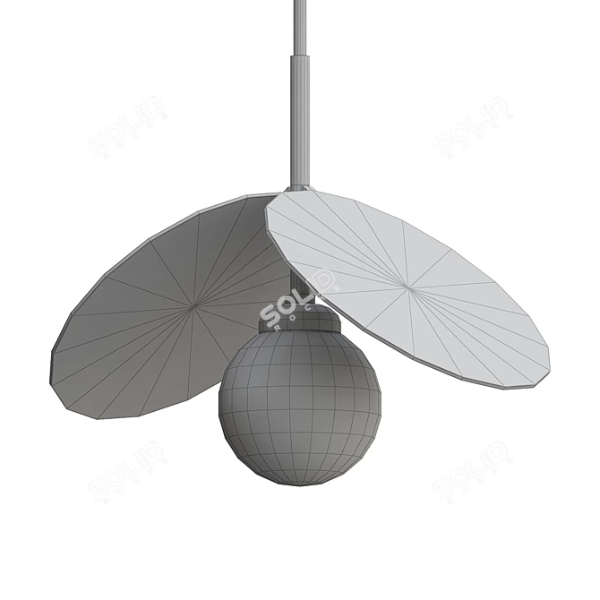 Elegant Ilios Pendant Light 3D model image 2