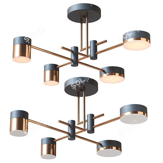 Qinet Pendant Chandelier: Modern Elegance! 3D model image 2