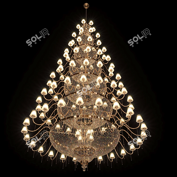 Elegant Marignan Chandelier: Restoring Elegance 3D model image 1