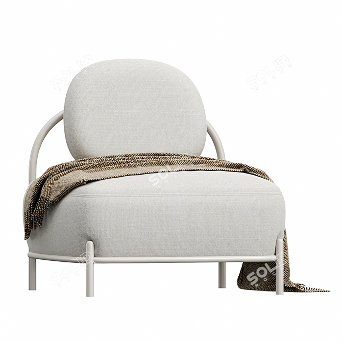 Stylish Pawai Armchair - Perfect for Relaxation 3D model image 1