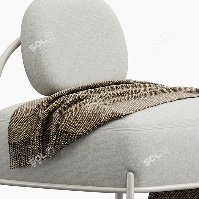 Stylish Pawai Armchair - Perfect for Relaxation 3D model image 3