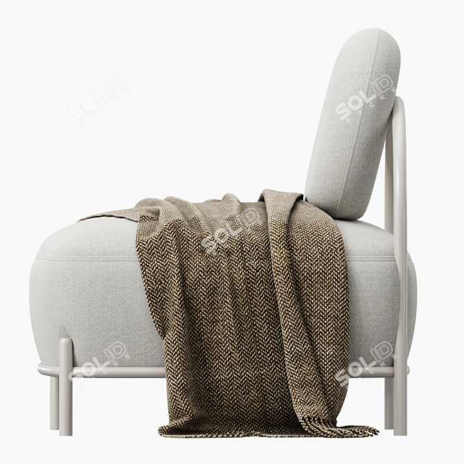 Stylish Pawai Armchair - Perfect for Relaxation 3D model image 5