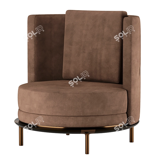 Elegant Estee Armchair by Aston 3D model image 6