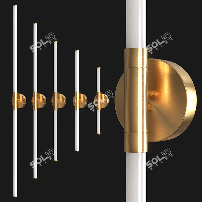 European Style Wall Lamp | Elegant Illumination 3D model image 1